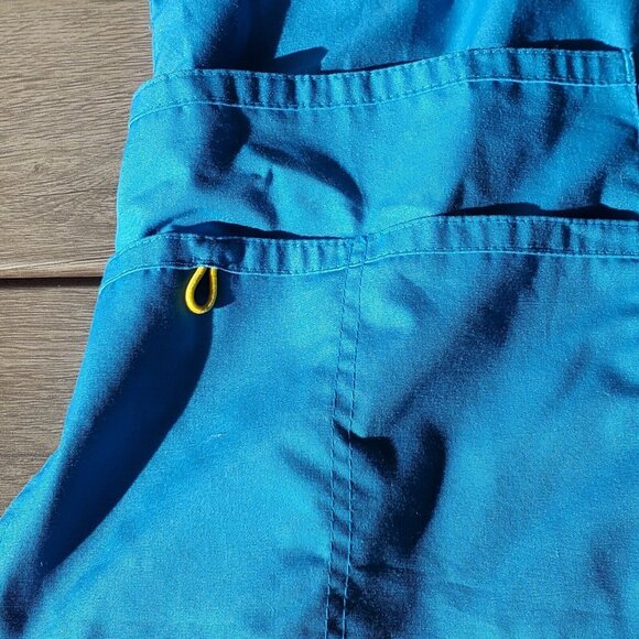 WonderWink Women's Plus-Size Wonderwork  Scrub Top Turquoise 4XL Duel Pockets - Picture 4 of 8